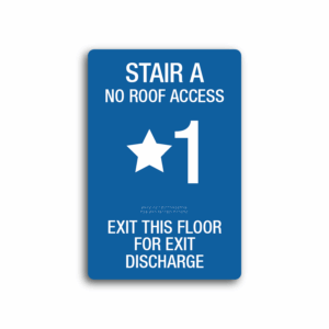 ADA Stairwell Signage 12"x 18"