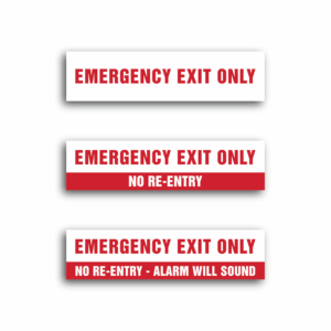 Emergency Exit Sign 16"x 4"